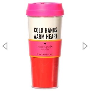 kate spade Kitchen - KATE SPADE Cold Hands Warm Heart Thermal Mug kate spade Kitchen - KATE SPADE Cold Hands Warm Heart Thermal Mug